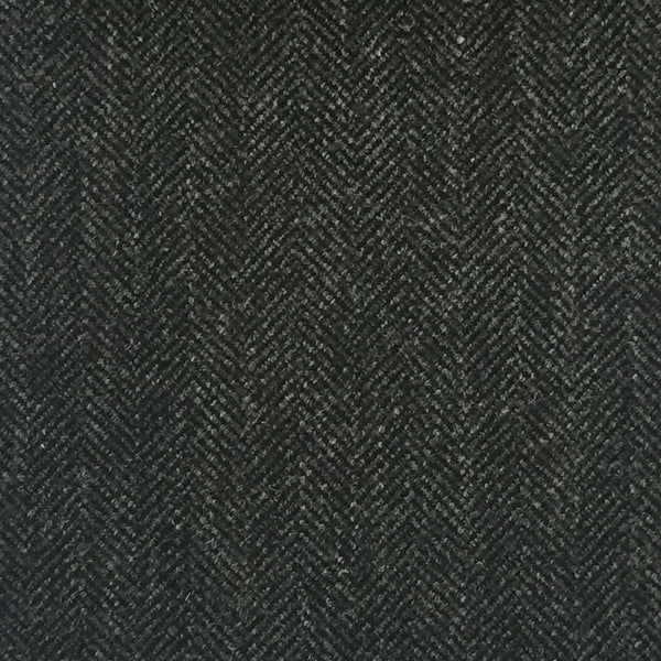Charcoal Grey Herringbone Country Tweed Jacketing