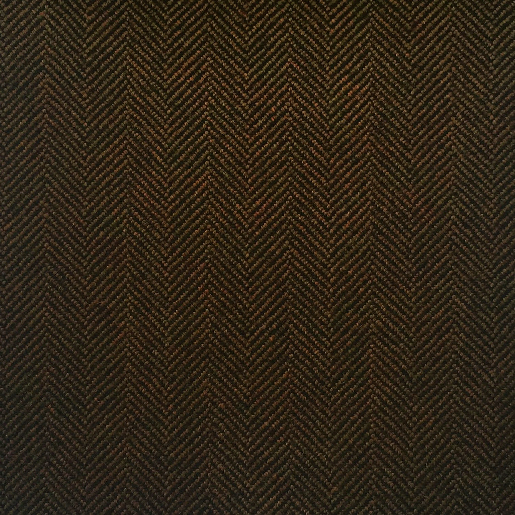 Brown Herringbone Country Tweed Jacketing