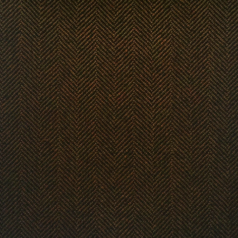 Green And Brown Herringbone With Yellow, Blue, Red And Brown Check Country Tweed Jacketing