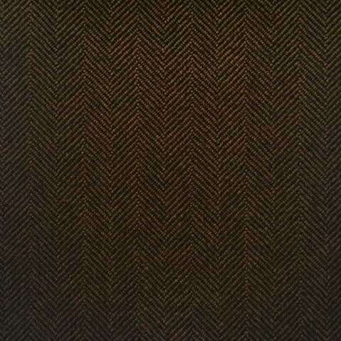 Brown And Fawn Herringbone With Green And Rust Check Country Tweed Jacketing