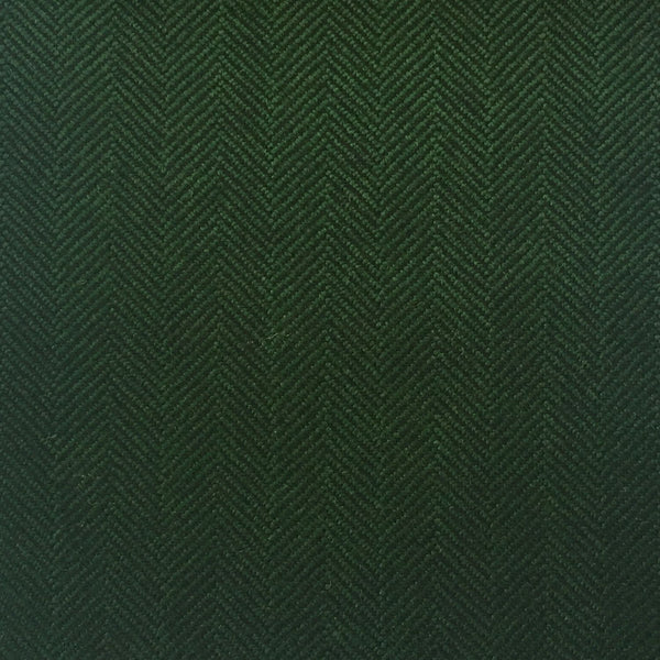 Dark Green Herringbone Country Tweed Jacketing