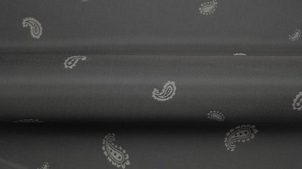 2 Tone Steel/Silver Paisley Lining