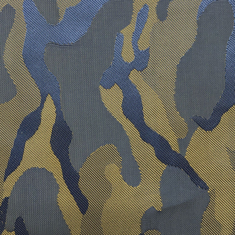 Lilac Blue & Gold Camouflage Lining