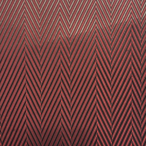 Maroon & Grey Herringbone Lining
