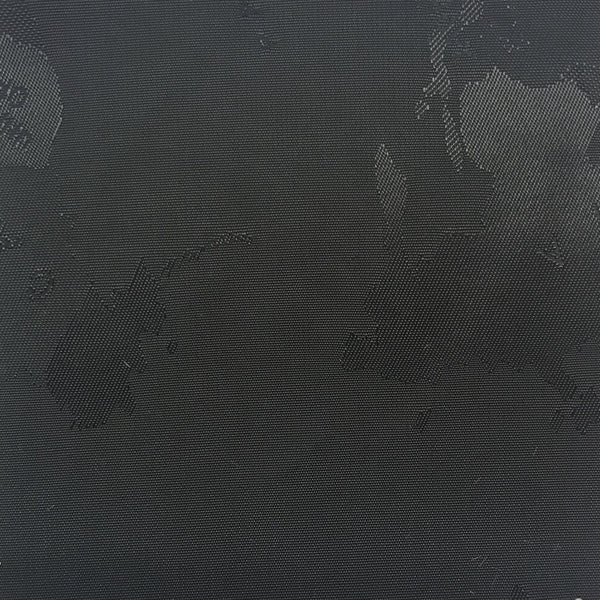 Black Woven Global / World / Atlas Map Lining