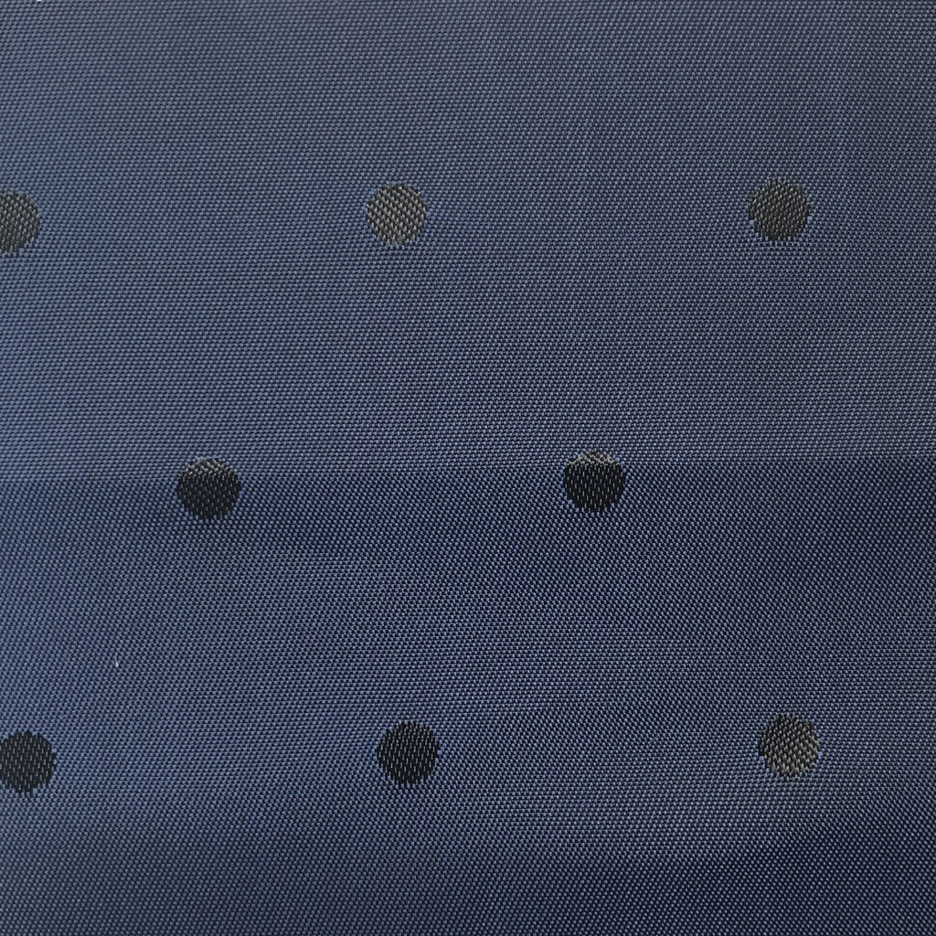 Blue with Black Polka Dot Lining