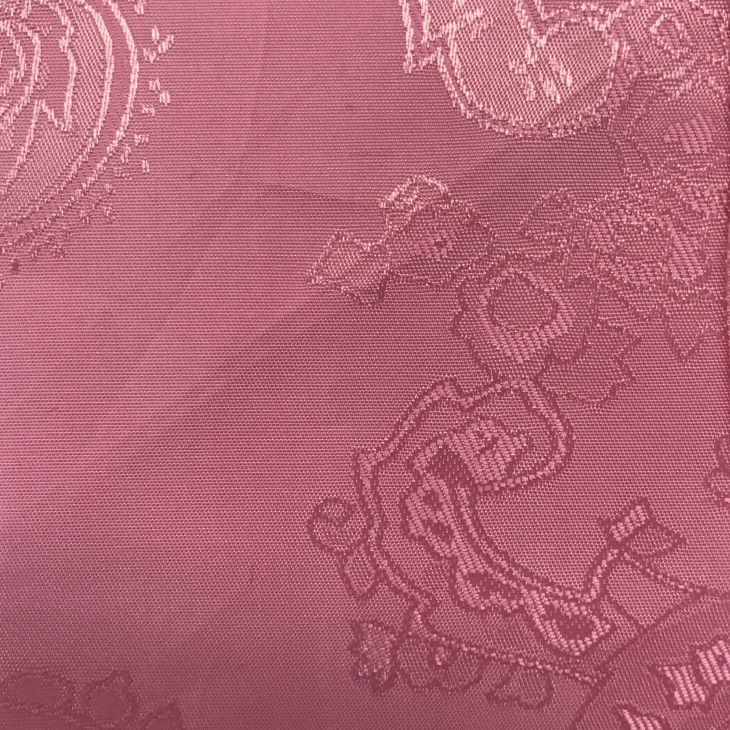 Baby Pink Jacquard Woven Paisley design Lining