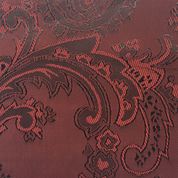 Maroon and Red Jacquard Woven Paisley design Lining
