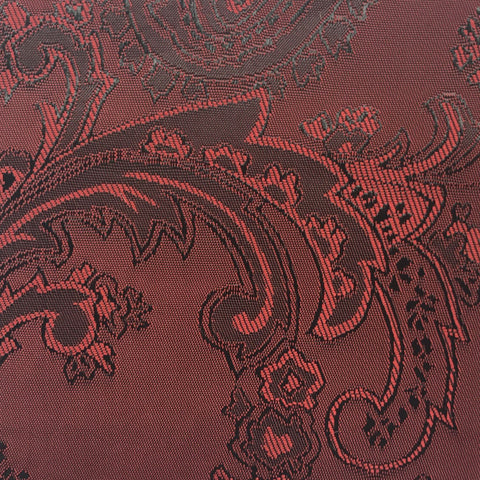 Red Jacquard Woven Paisley design Lining
