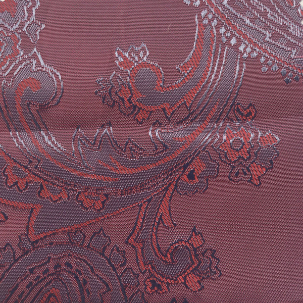 Two toned Purple and Red Jacquard Woven Paisley design Lining