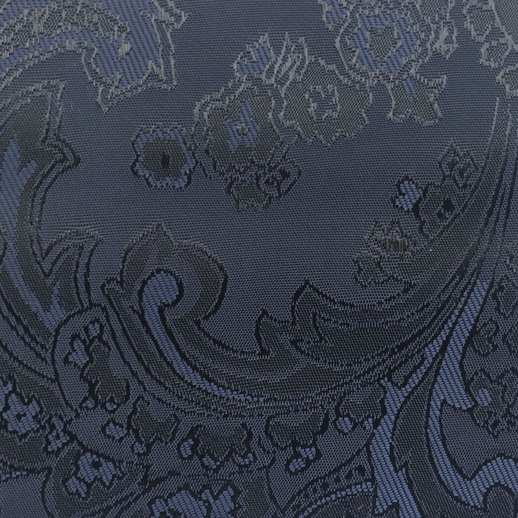 Purple with Black Jacquard Woven Paisley design Lining
