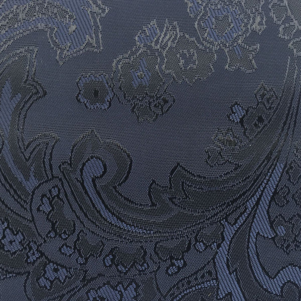 Purple with Black Jacquard Woven Paisley design Lining