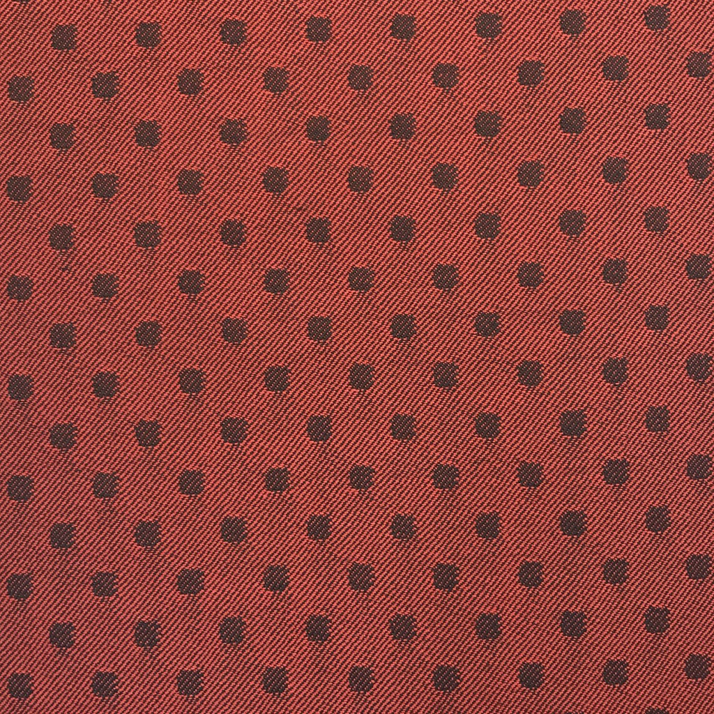 Red & Black Polka Dot Suiting Jacketing Fabric