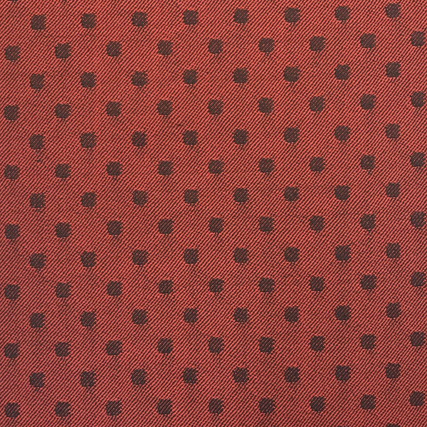 Red & Black Polka Dot Suiting Jacketing Fabric