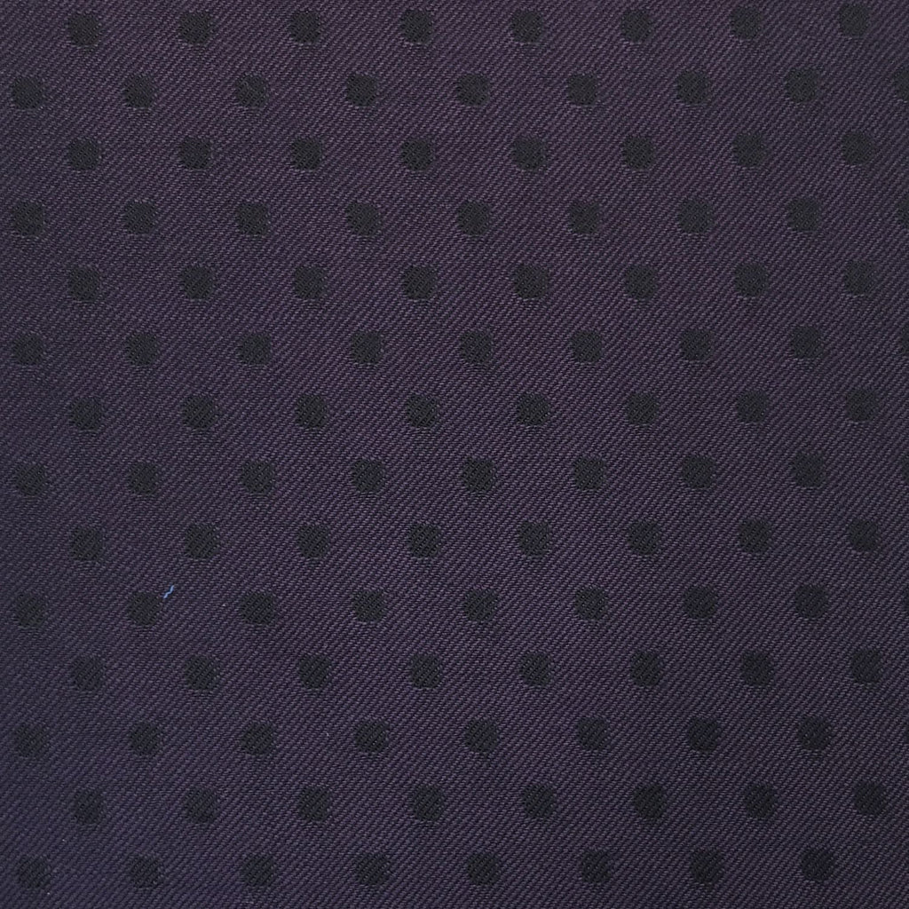 Purple & Black Polka Dot Suiting Jacketing Fabric