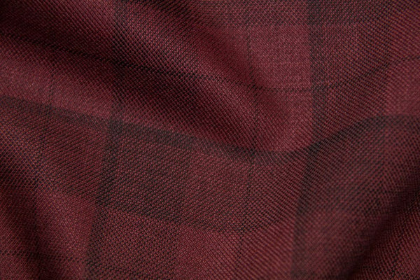 Red With Black Pane & Black Check