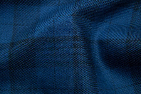 Light Grey Tram Plaid With Salmon Check