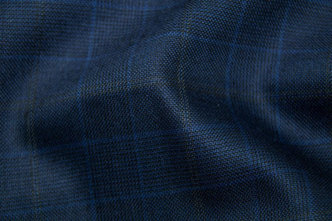 Light Grey Tram Plaid With Salmon Check