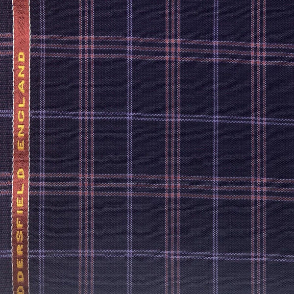 Purple With Lilac/Red Check