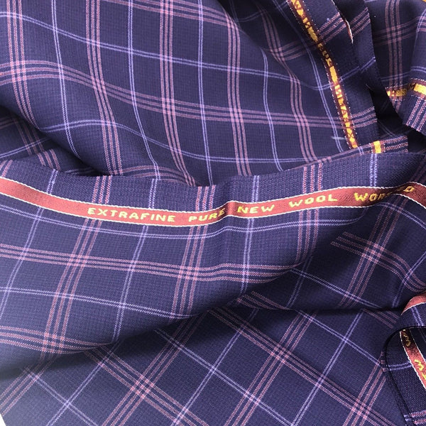 Purple With Lilac/Red Check