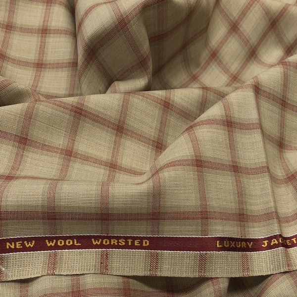 Dark Sand With Red Check