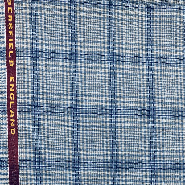 Light Blue/White With Navy Check