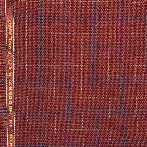 Red With Stone/Blue/Navy Check