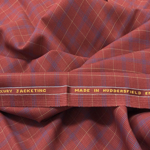 Red With Stone/Blue/Navy Check