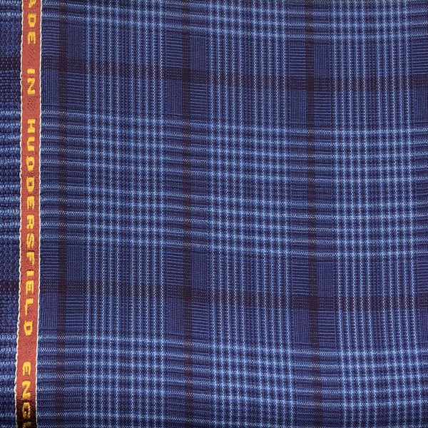 Blue With Aqua/Purple Check