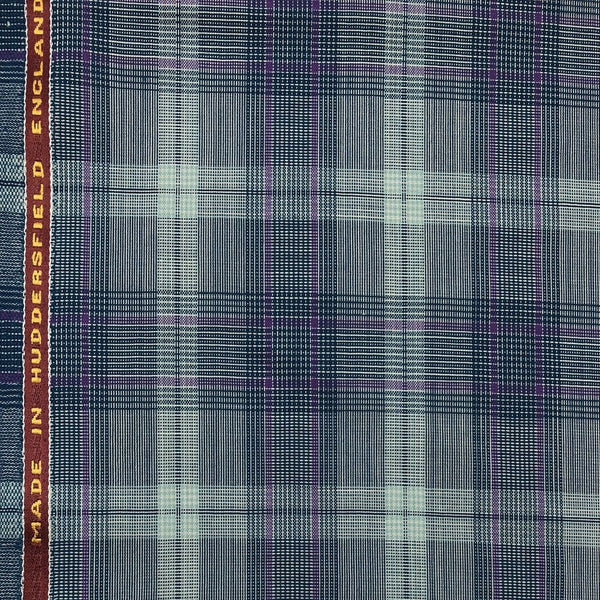 Green/Turquoise With Purple Check