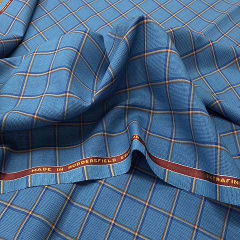 Mustard Plain Topaz Suiting Cashlux 150
