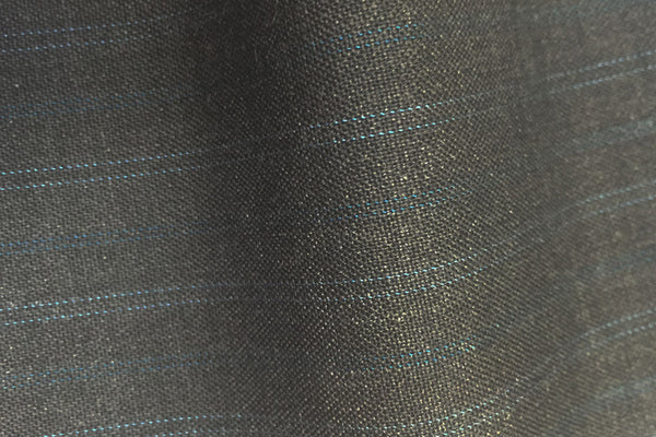 Grey With Turquoise/Blue Double Pin Stripe