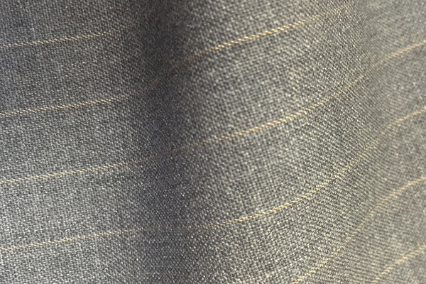 Grey Gold Pin Stripe