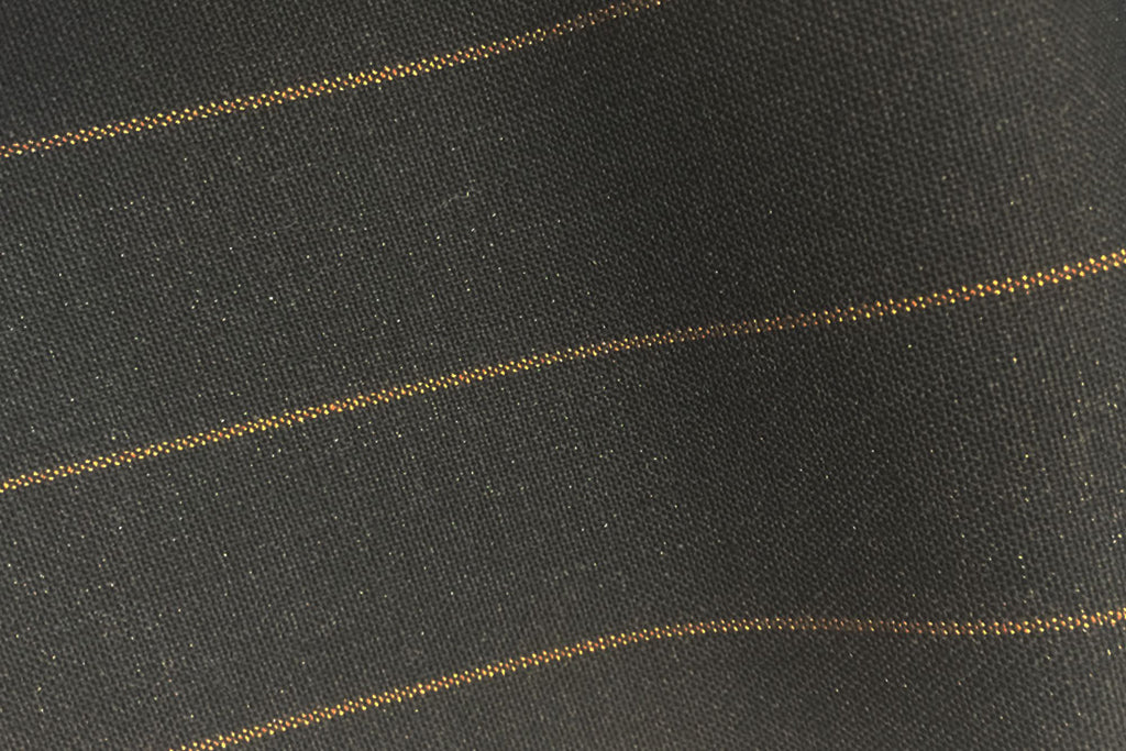 Charcoal Grey With Bronze Wide Pin Stripe
