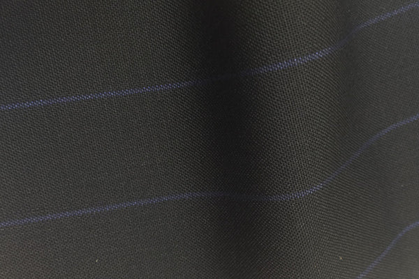 Midnight Navy With Blue Wide Pin Stripe