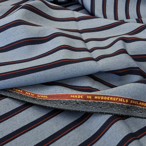 Beige With Blue/White Stripe 3/4'' Jacketing