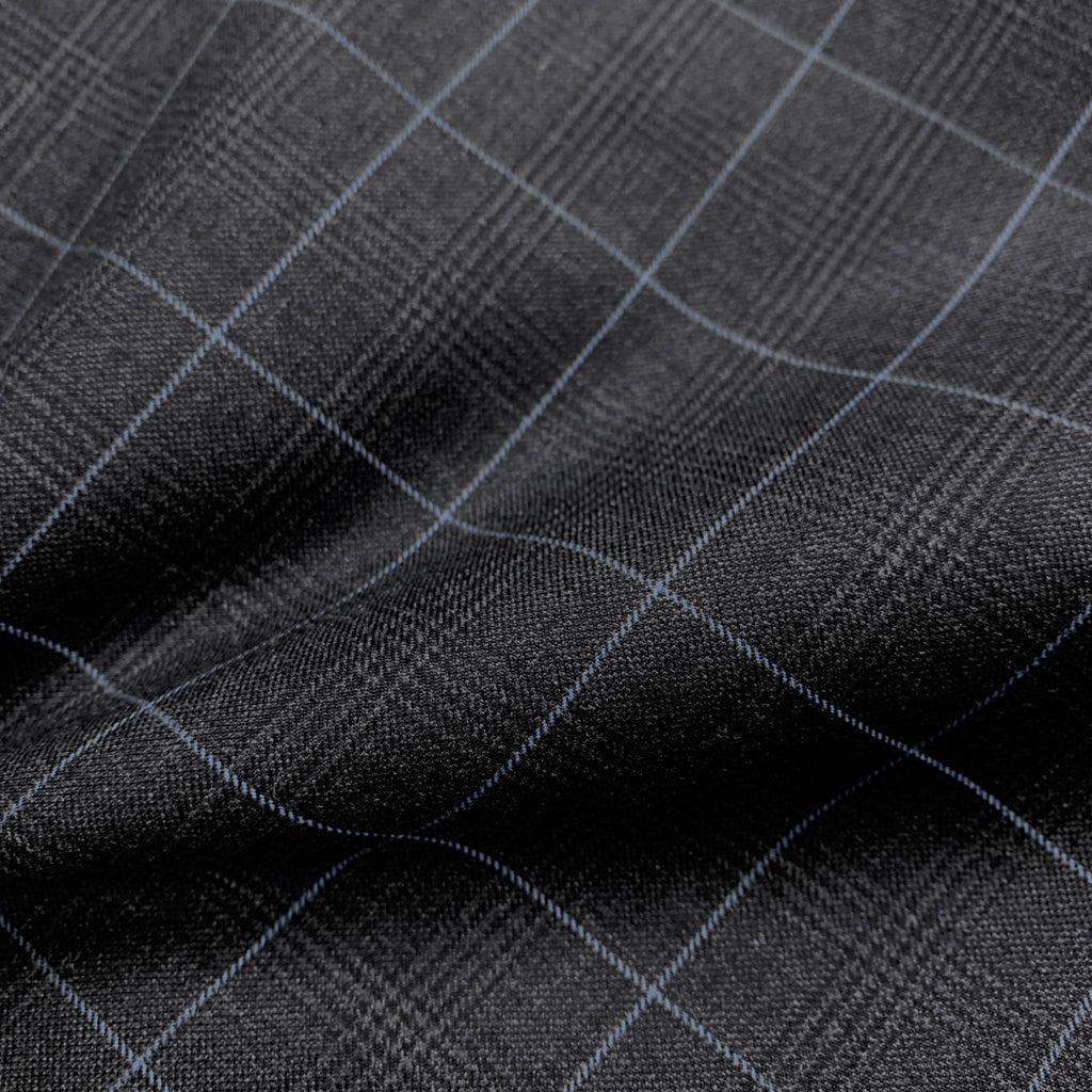 Charcoal With Black/Aqua Check