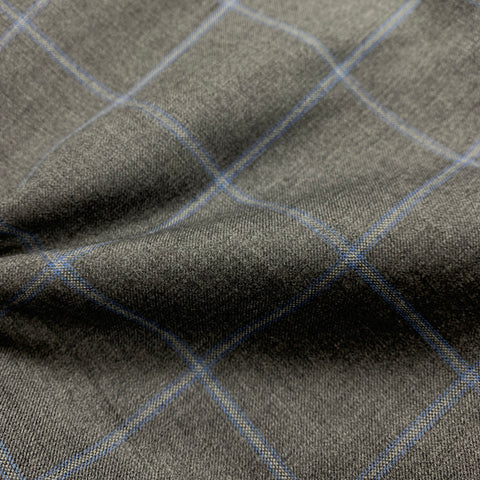 Grey With Blue/Silver Check