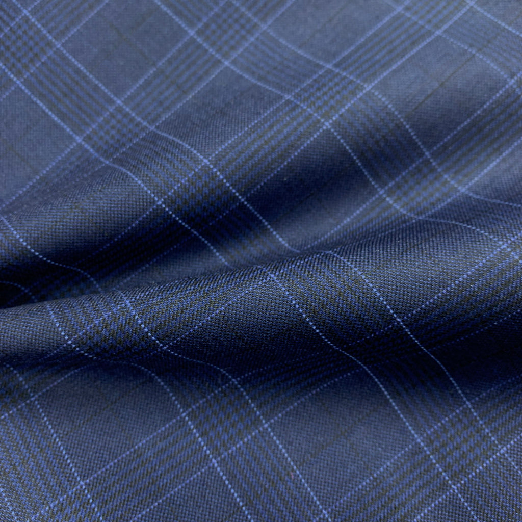 Navy With Black/Lilac Check