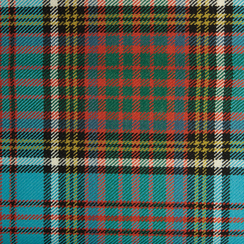 Black Scottish Caledonian Tartan Check 100% Wool