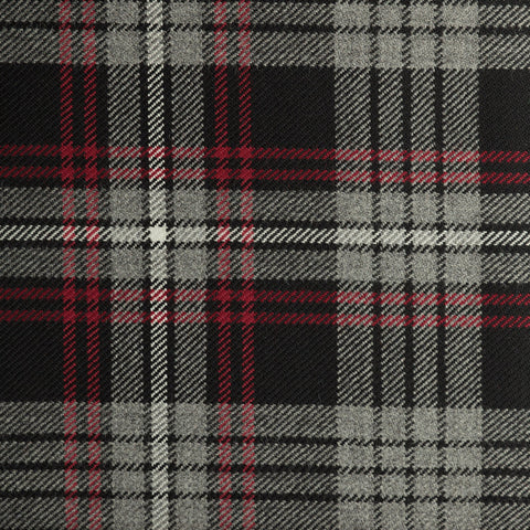 Clan Family Caledonian Tartan Check 100% Wool