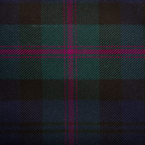 Clan Family Caledonian Tartan Check 100% Wool