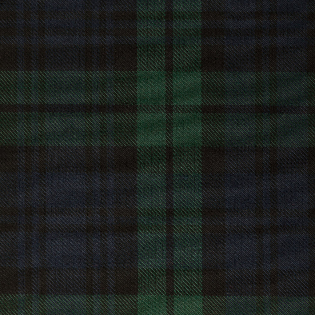Black Watch Dark Tharthan Tartan Check 65% Poly 35% Visc