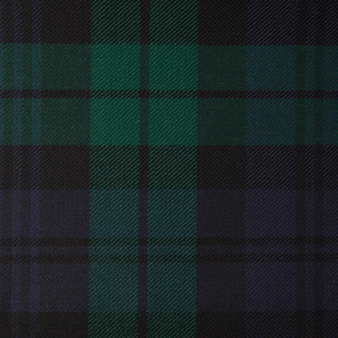 Stewart Black (B) Alba Tartan Check 100% Wool