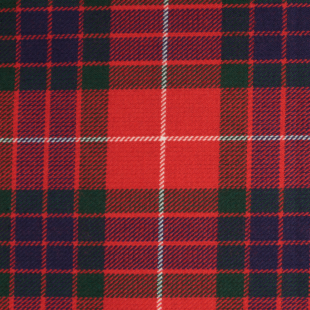 Fraser Red Tharthan Tartan Check 65% Poly 35% Visc