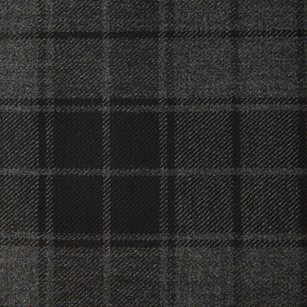 Grey Highlander Caledonian Tartan Check 100% Wool