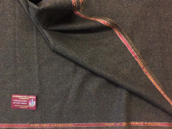 Brown herringbone 100% Pure New Lambswool Jacketing