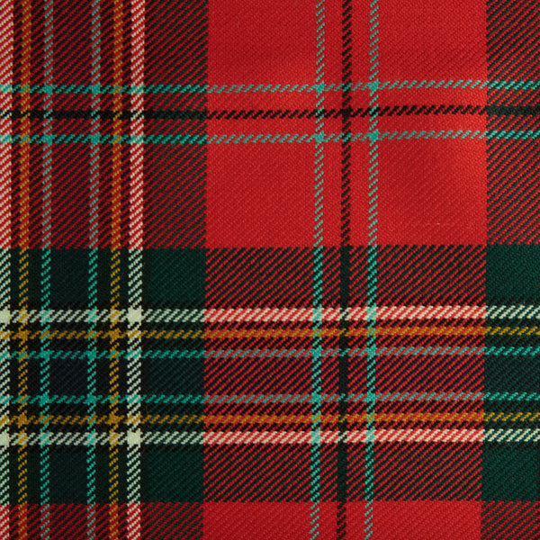 Maclean Of Duart Red Caledonian Tartan Check 100% Wool