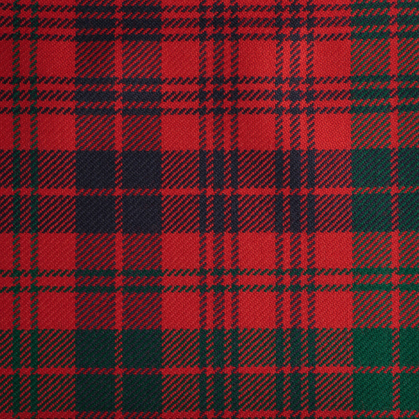 Ross Red Caledonian Tartan Check 100% Wool