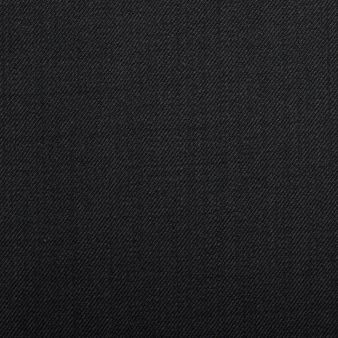 Black Plain Twill Quartz Super 100's Suiting
